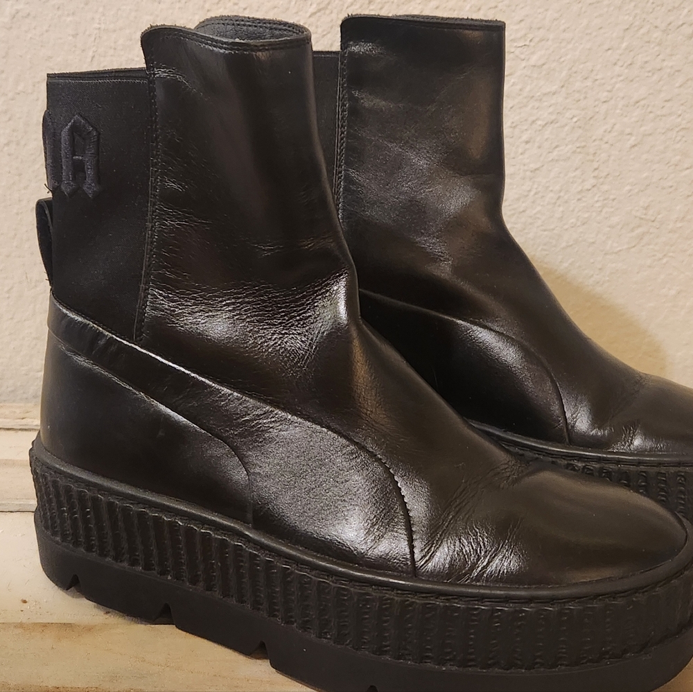 FENTY Puma Chelsea Sneaker Platform Boots – Rihanna Collection – Size 8.5 - Picture 6 of 12